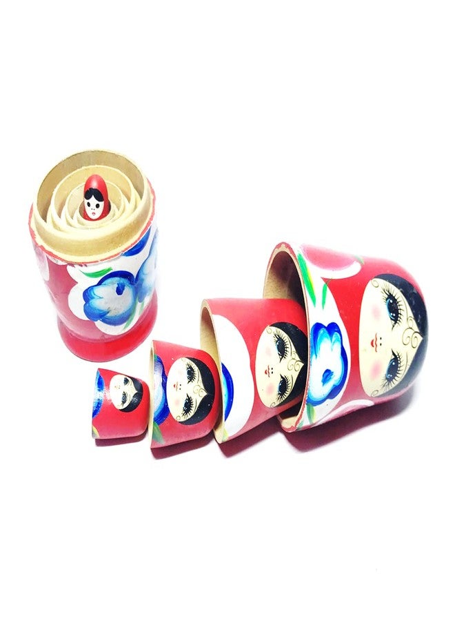 Cutrunn Nesting Doll - Traditional Hand Painted Wooden Decoration Gift Doll (5 Dolls in 1 - Image 4